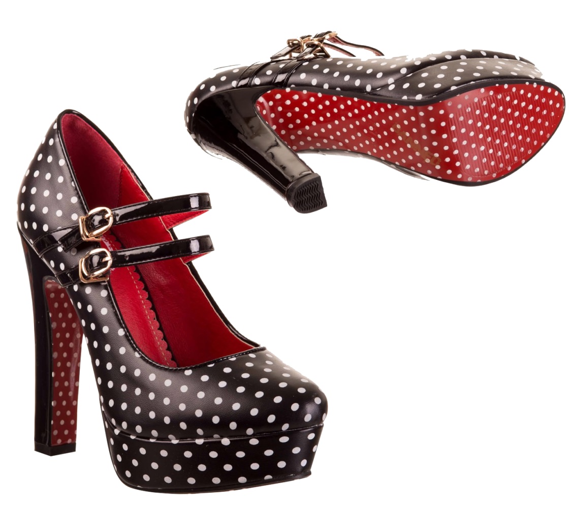 Damen Pumps Billy Joe Polkadot High 